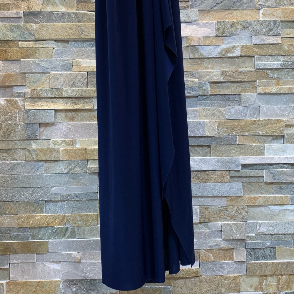 MISA Los Angeles, Halterneck long casual dress, Navy, Size: Small - Picture 8 of 8